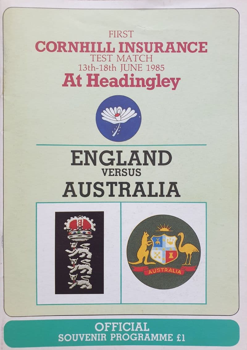 England v Australia (1985, Jun 13th-18th) 1st Test