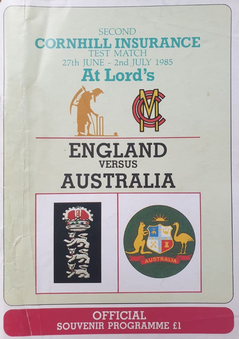 England v Australia (1985, Jun 27th-Jul 2nd) 2nd Test