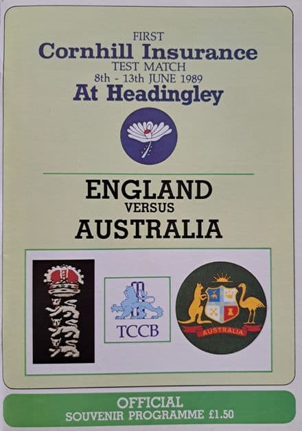 England v Australia (1989, Jun 8th-13th) 1st Test