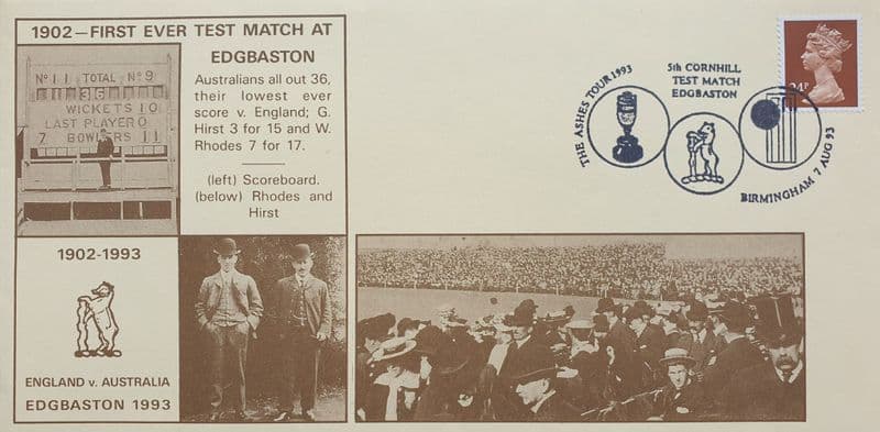 England v Australia (Edgbaston, 1993) FDC