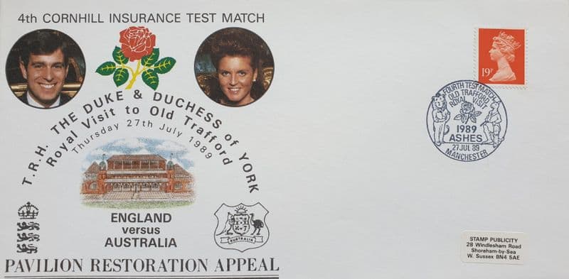 England v Australia (Old Trafford, 1989 Jul 27th) FDC