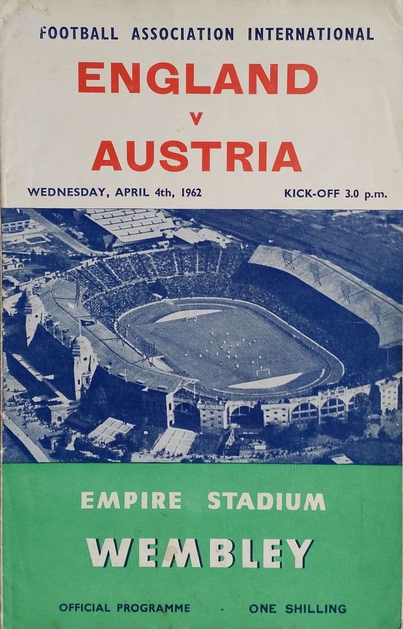 England v Austria, Friendly (1962, Apr 4th)
