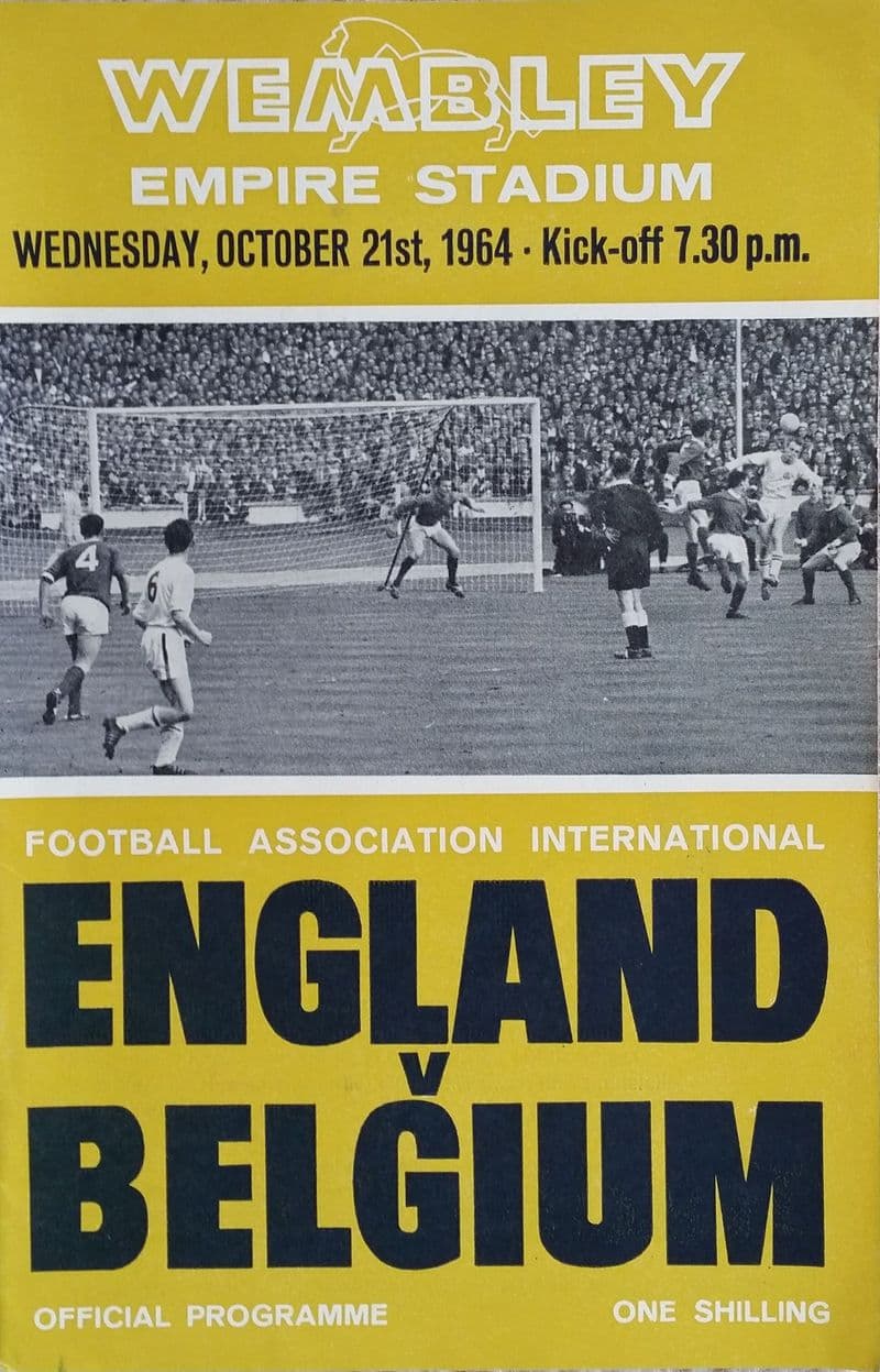England v Belgium, Friendly (1964, Oct 21st)