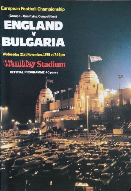 England v Bulgaria, European Championship (1979, Nov 21st)