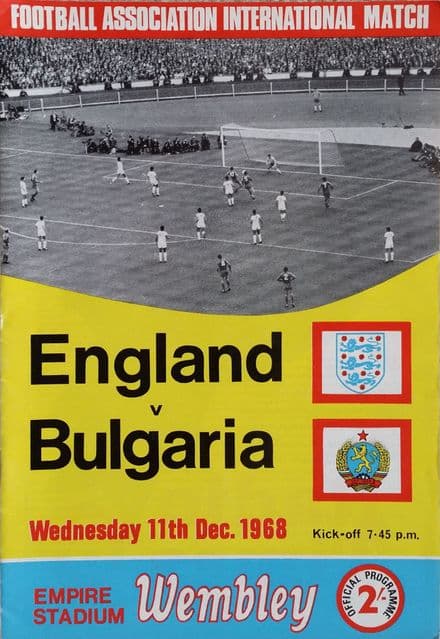England v Bulgaria, Friendly (1968, Dec 11th)
