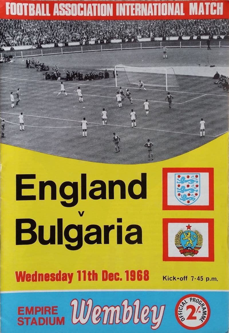 England v Bulgaria, Friendly (1968, Dec 11th)