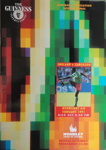 England v Cameroon, Friendly (1991, February 6th)