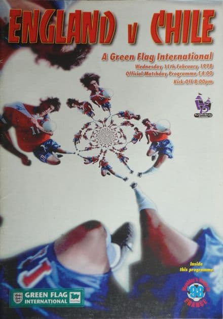 England v Chile, Friendly (1998, Feb 11th)
