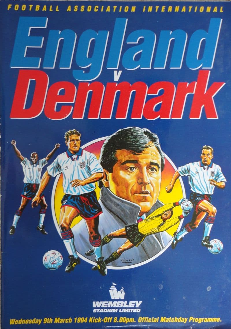 England v Denmark, Friendly (1994, March 9th)