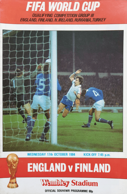 England v Finland, World Cup Qualifier (1984, Oct 17th)
