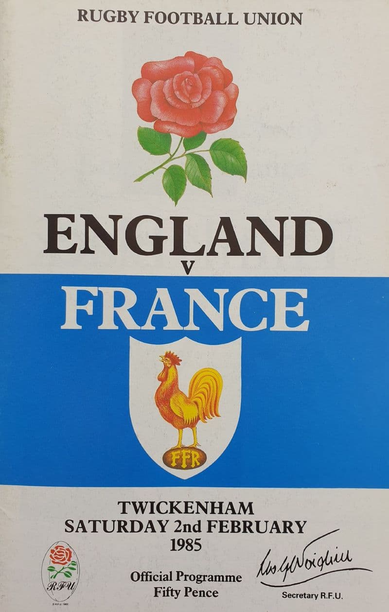 England v France (1985, Feb 2nd)