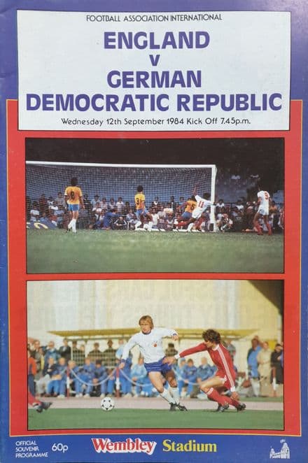 England v GDR, Friendly (1984 Sep 12th)