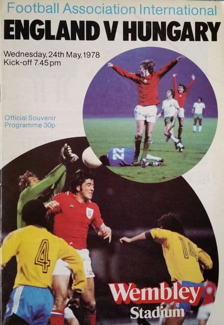England v Hungary, Friendly (1978, May 24th)