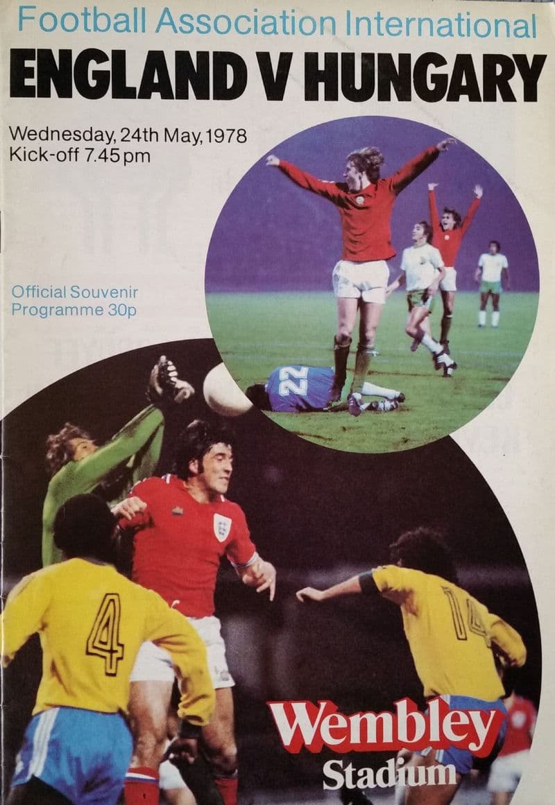 England v Hungary, Friendly (1978, May 24th)