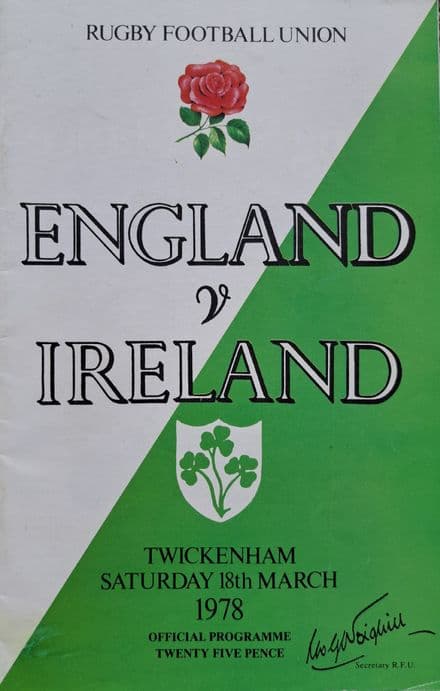 England v Ireland (1978, Mar 18th)