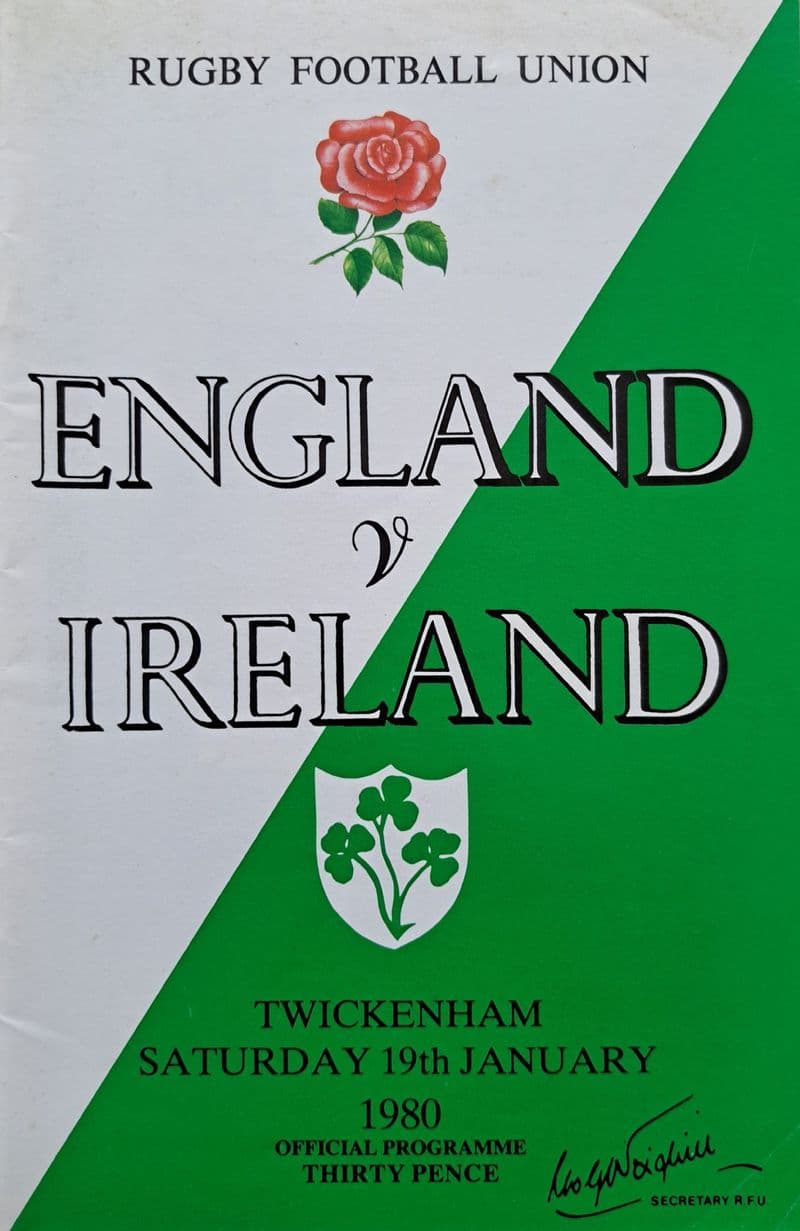 England v Ireland (1980, Jan 19th)
