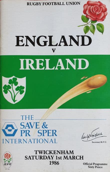England v Ireland (1986, Mar 1st)