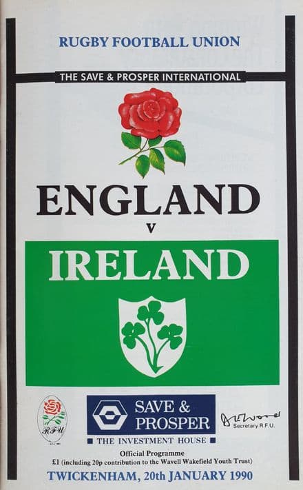 England v Ireland (1990, Jan 20th)