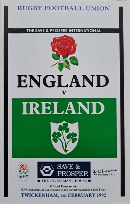 England v Ireland (1992, Feb 1st)