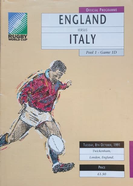 England v Italy (1991, Oct 8th) RWC