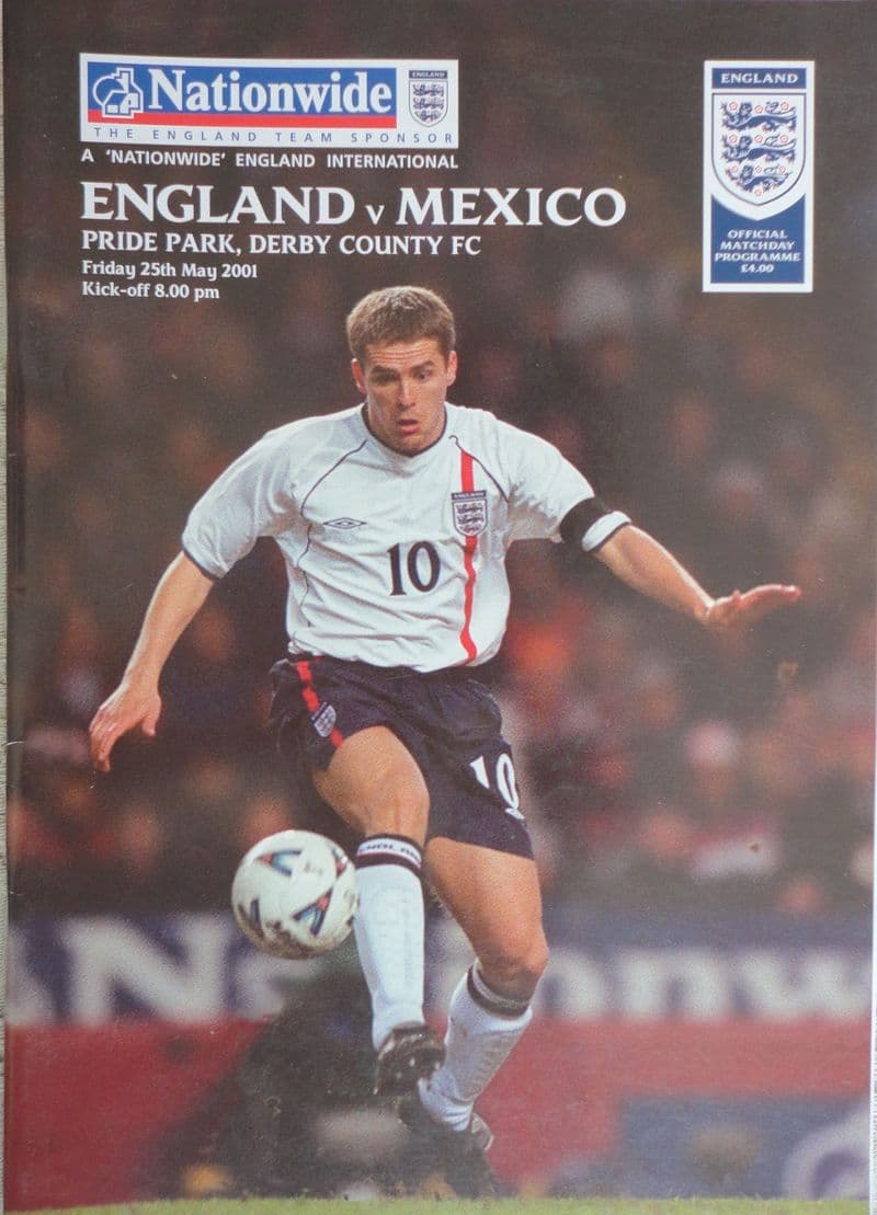 England v Mexico, Friendly (2001, May 25th)