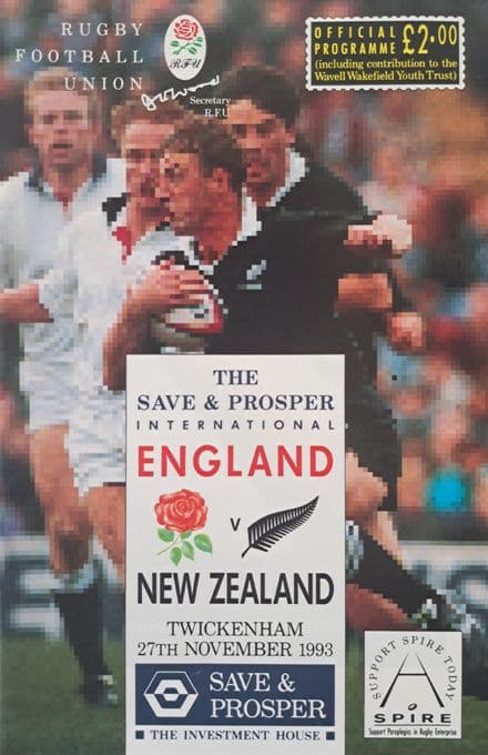 England v New Zealand (1993, Nov 27th)