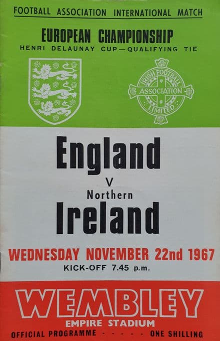 England v Northern Ireland, European Championship (1967, 22nd Nov)