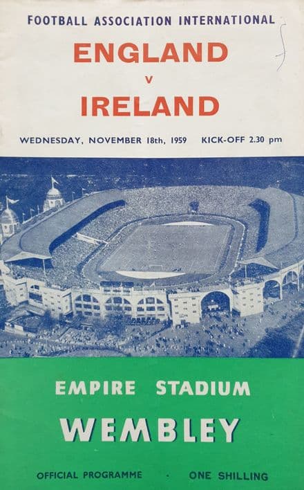 England v Northern Ireland, Home Championship (1959, Nov 18th)