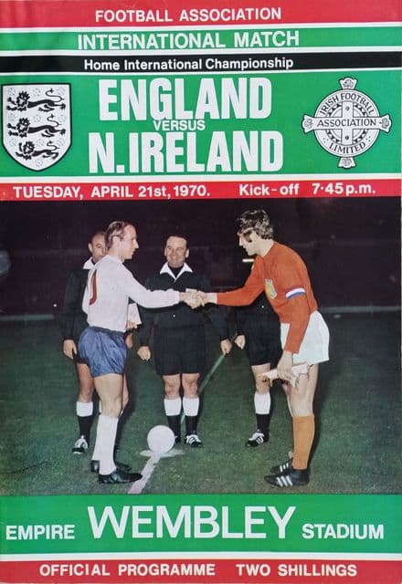 England v Northern Ireland, Home Championship (1970, Apr 21st)