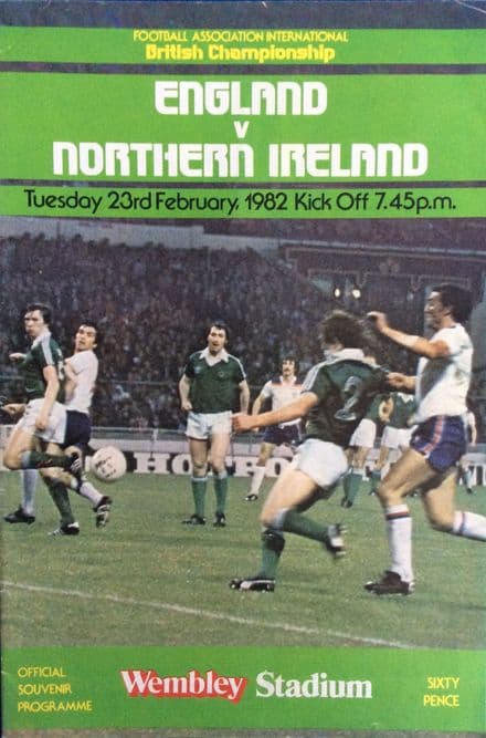 England v Northern Ireland, Home Championship (1982, Feb 23rd)