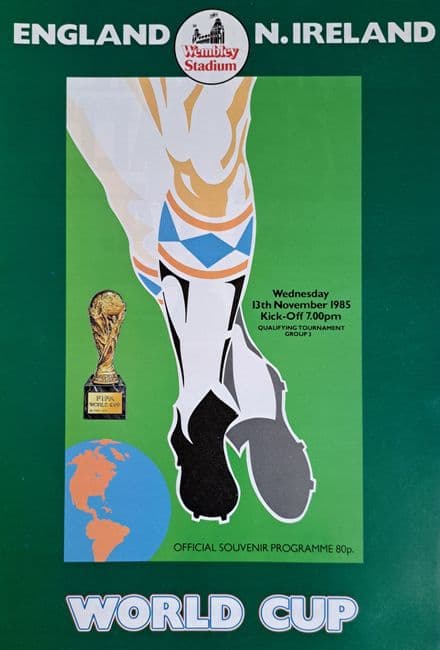 England v Northern Ireland, World Cup Qual (1985, Nov 13th)