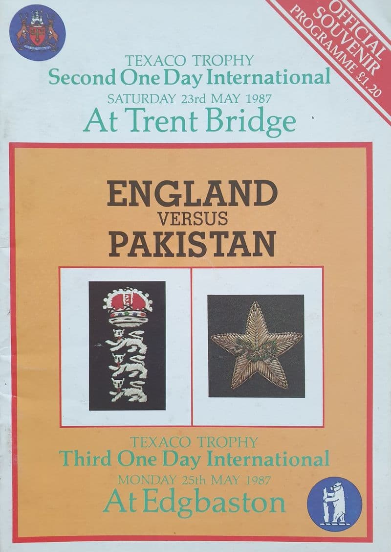 England v Pakistan (1987, May 23rd & 25th)