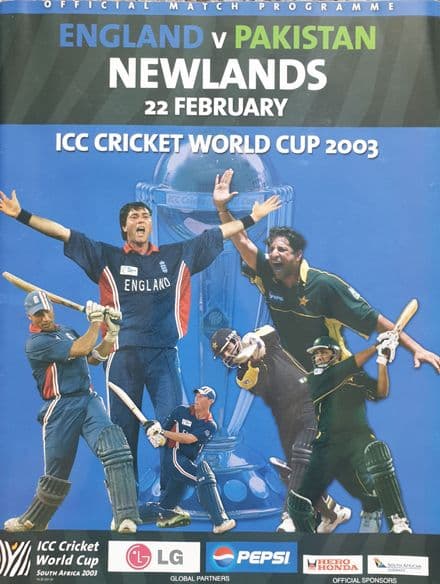 England v Pakistan (2003, Feb 22nd) ICC World Cup