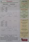England v Pakistan (2010, Aug 26th-30th) plus Scorecards