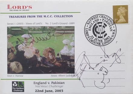 England v Pakistan NatWest Challenge Cover (2003, Jun 22nd) SIGNED
