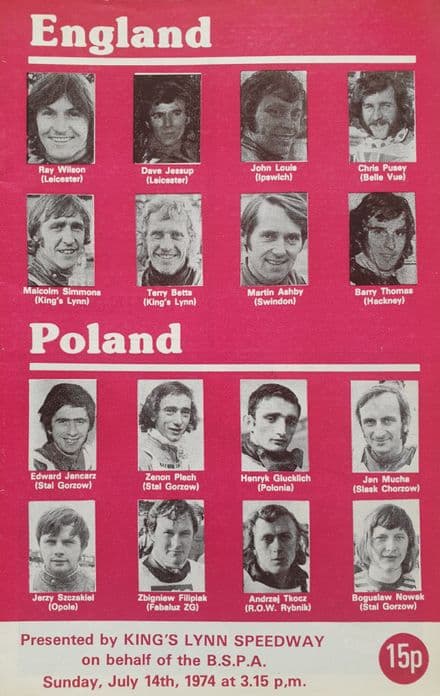England v Poland (1974, Jul 14th)