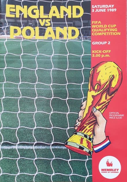 England v Poland, World Cup Qualifier (1989, Jun 3rd)