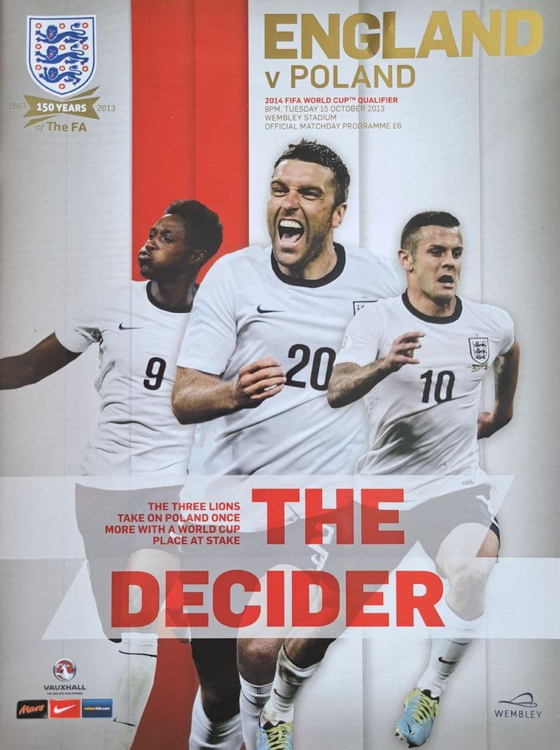 England v Poland, World Cup Qualifier (2013, Oct 15th)