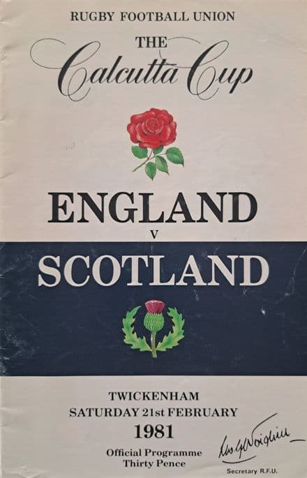 England v Scotland (1981, Feb 21st)