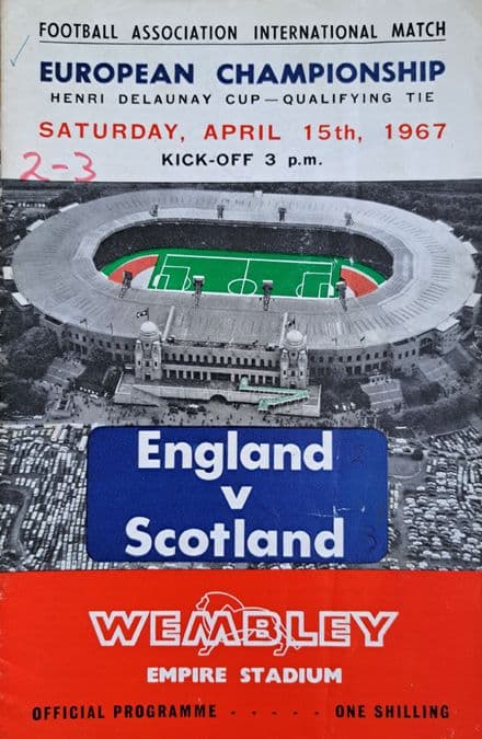 England v Scotland, European Championships (1967, Apr 15th)
