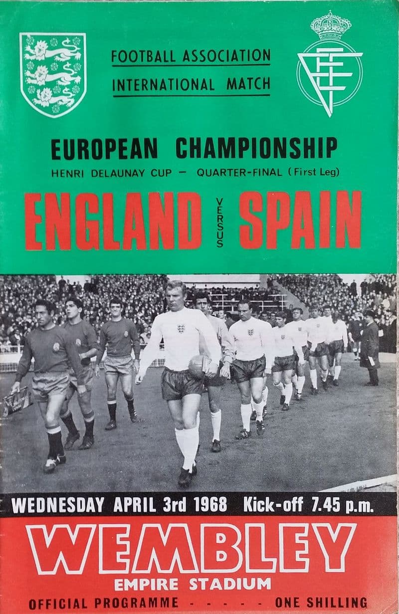 England v Spain, European Championship QF (1968, 3rd April)