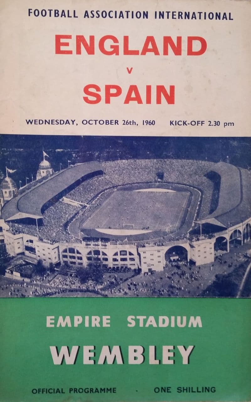 England v Spain, Friendly (1960, Oct 26th)