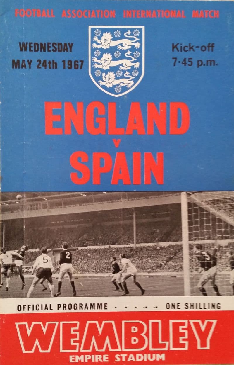 England v Spain, Friendly (1967, 24th May)