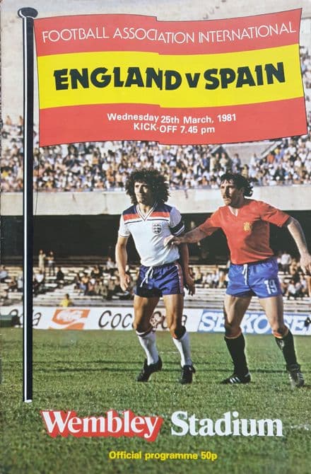England v Spain, Friendly (1981, Mar 25th)
