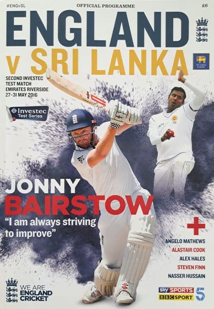England v Sri Lanka (2016, May 27th-31st)