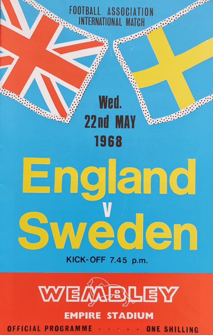 England v Sweden, Friendly (1968, May 22nd)