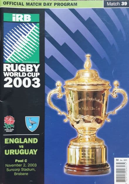 England v Uruguay RWC 2003 (Nov 2nd)