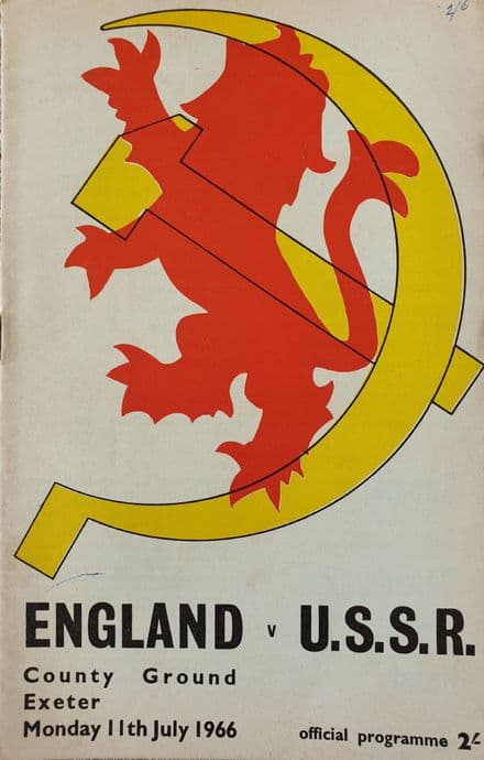 England v USSR (1966, Jul 11th) SIGNED