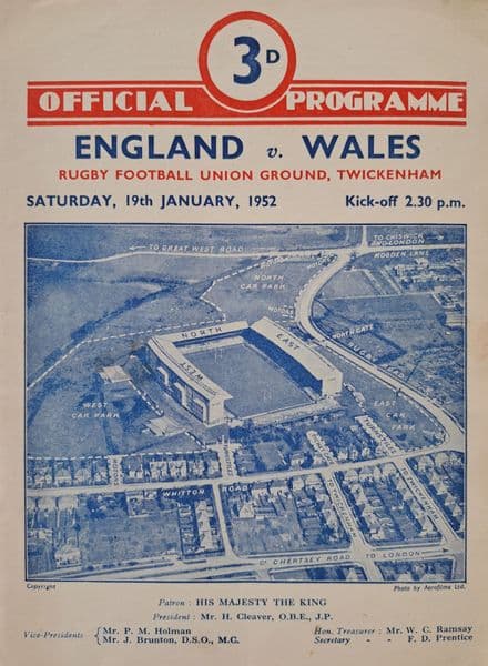 England v Wales (1952, Jan 19th)