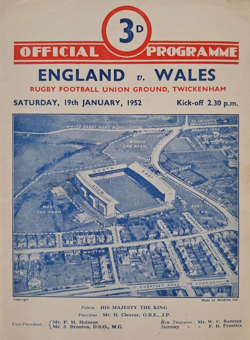 England v Wales (1952, Jan 19th)